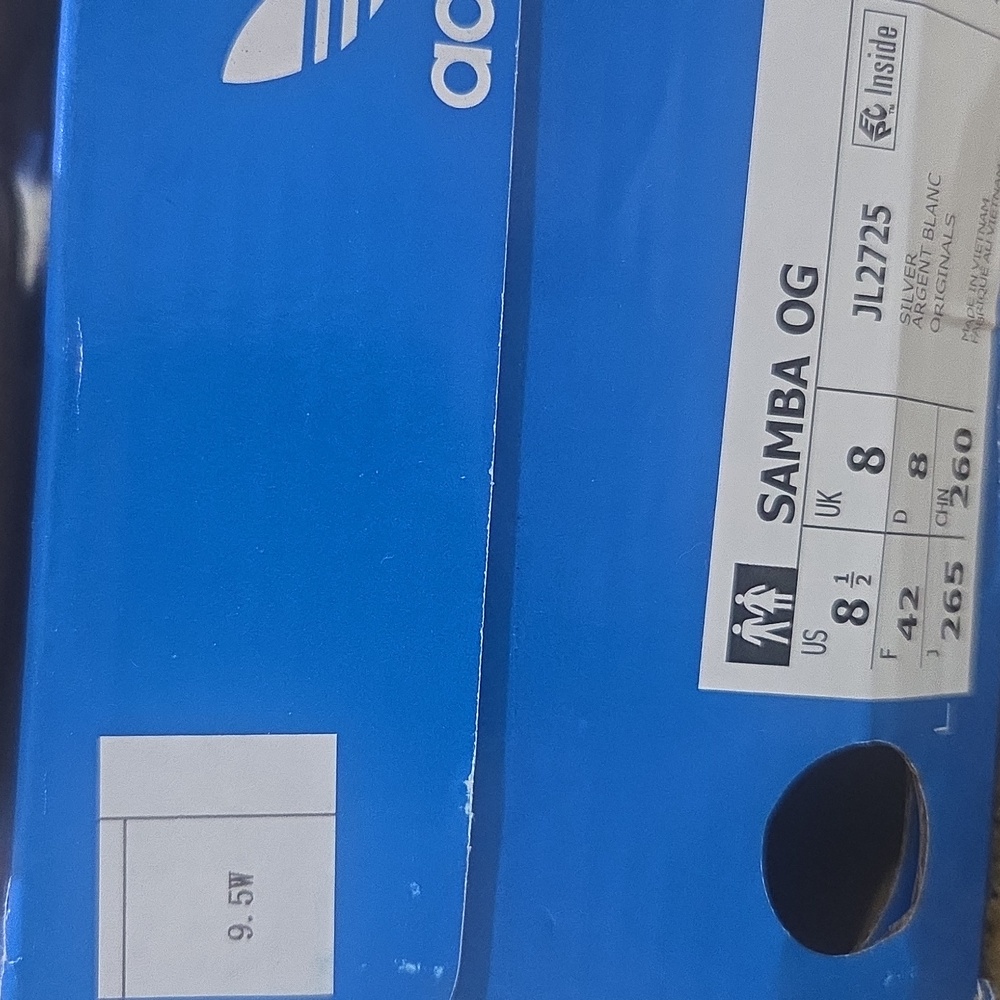 Beautiful Adidas Samba OG Tennis Shoes. Brand New! Unisex, M 8.5, W 9.5. - Picture 6 of 15